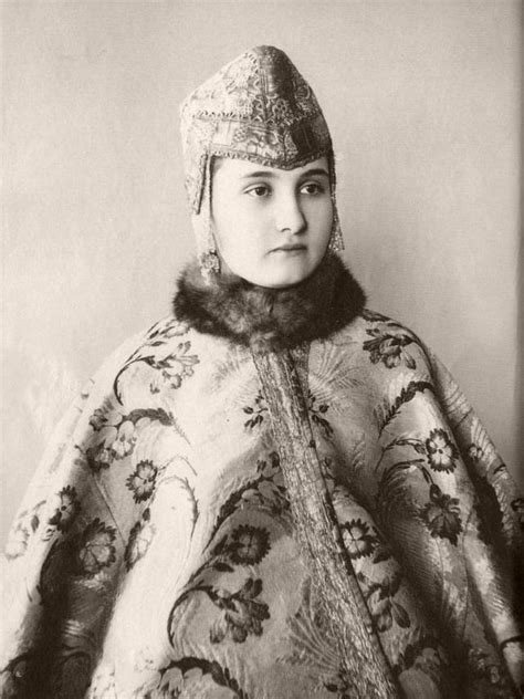 vintage russian beauties in traditional costumes late 19th century
