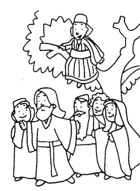 zacchaeus coloring page  coloring page  printable coloring pages