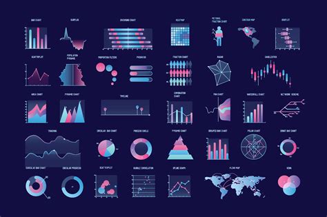 charts set graphic objects creative market
