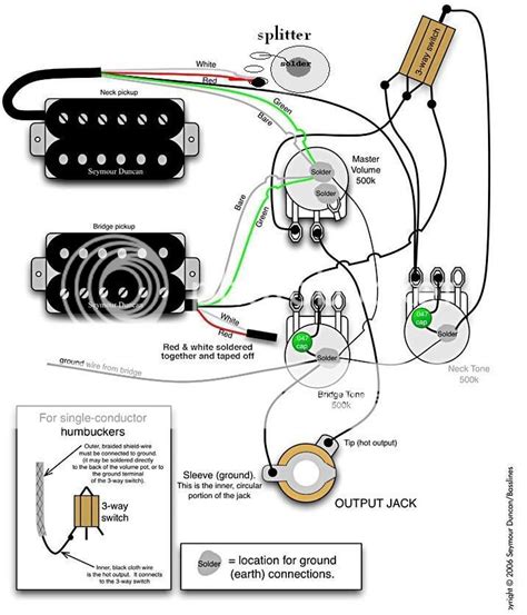 wiring  standard pot  split  humbucker guitarnutz