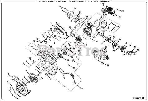 ryobi ry  ryobi blower vacuum figure  parts lookup  diagrams partstree