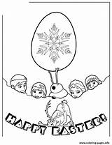 Easter Coloring Pages Colouring Frozen Characters Happy Printable sketch template