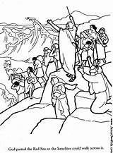 Moses Parting Exodus Crossing Survivor sketch template