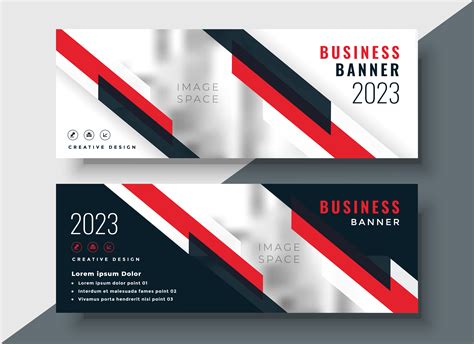 red theme corporate business banner design   vector art