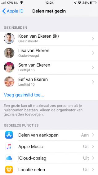 delen met gezin deel apps icloud opslag en meer icreate