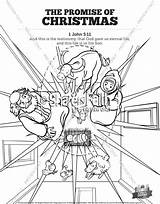 Coloring Sunday Christmas Pages School Promise sketch template