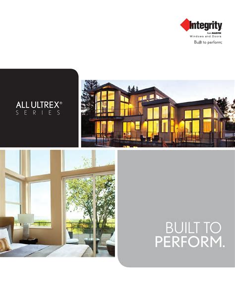 integrity  ultrex specification options catalog  window design center issuu