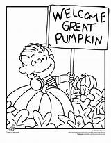 Coloring Pumpkin Charlie Snoopy Peanuts sketch template