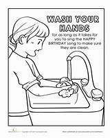 Coloring Hygiene Kids Hand Washing Pages Worksheets Sheets Preschool Hands Book Kindergarten Wash Lessons Worksheet Colouring Personal Lesson Education Animal sketch template