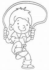 Coloring Pages Jump Rope sketch template