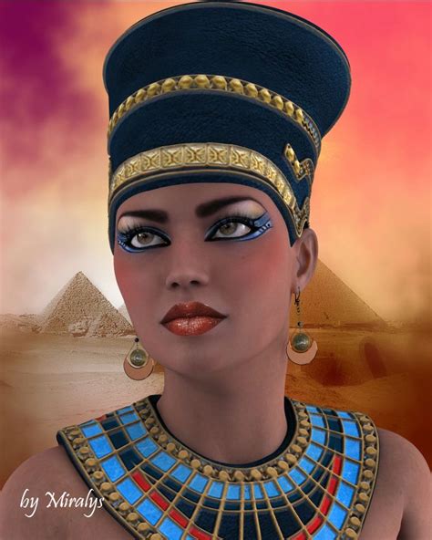 Queen Of Egypt By Ladymiralys Watch Digital Art 3 Dimensional Art