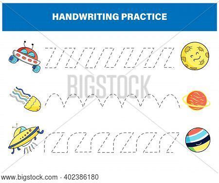 handwriting practice vector photo  trial bigstock