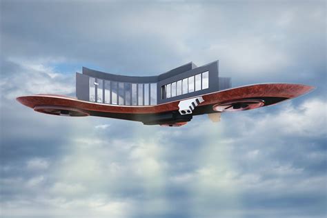 heres  homes   future     living  mars  flying houses apartment