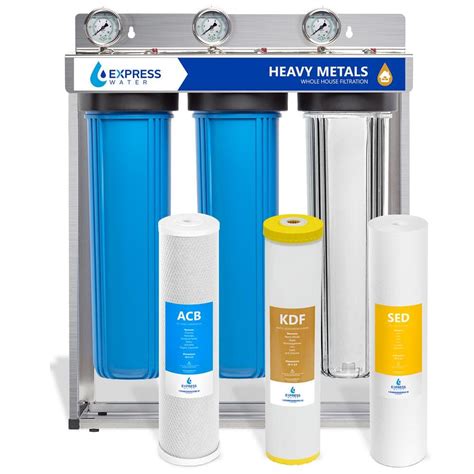 Express Water 3 Stage Whole House Water Filtration System Sediment