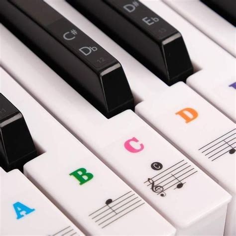 ultimate full set piano key sticker piano key keyboard stickers piano