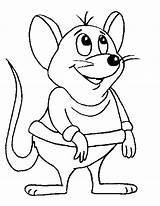Coloring Cartoon Pages Mouse Getcolorings sketch template