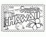 Aloha Hawaiian sketch template