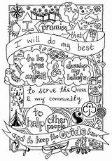 Promise Brownie Brownies Guide Guides Activities Law Colouring Girl Coloring Scout Pages Scouts Sheet Crafts Rainbow Sheets Girlguiding Girls Thinking sketch template