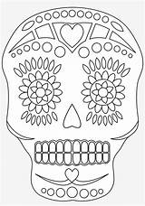Skull Dead Simple Coloring Sugar Pages Pixlar Pngkit sketch template