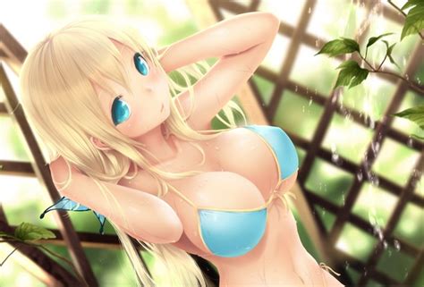 wallpaper walpaper anime tits blond hentai ecchi sexy desktop wallpaper 3d and vector girls