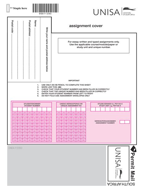 unisa assignment template complete  ease airslate signnow