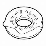 Donut Sprinkles Sparks sketch template