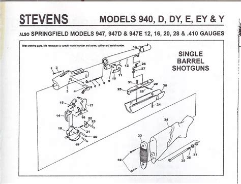 stevens model  parts diagram alternator