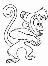 Aladdin Scimmietta Stampare Scimmia Getcolorings Schizzi Compleanno Paling Bacheca sketch template