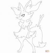 Coloring Braixen Pages Drawing Dot sketch template
