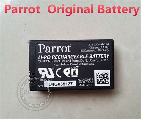 parrot battery  mah mah li po battery  parrot minidrones jumping sumo rolling