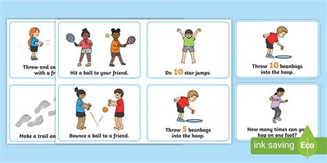outdoor sports  kids activity idea cards twinkl
