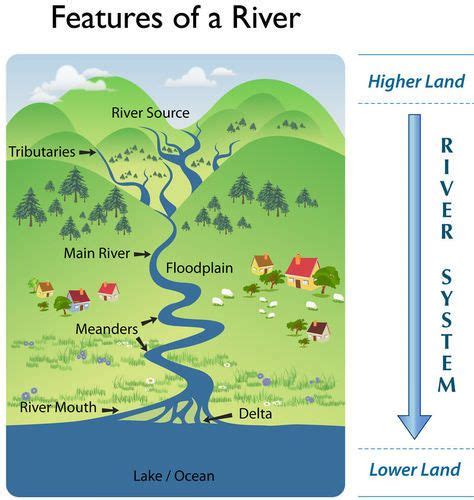 river parts diagram google search school science projects basic geography teaching geography