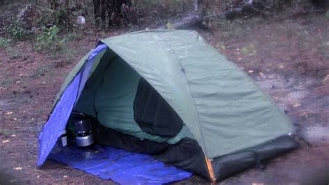 tent camp in the rain and stay dry eureka backcountry 1 tent with homemade vestibule youtube