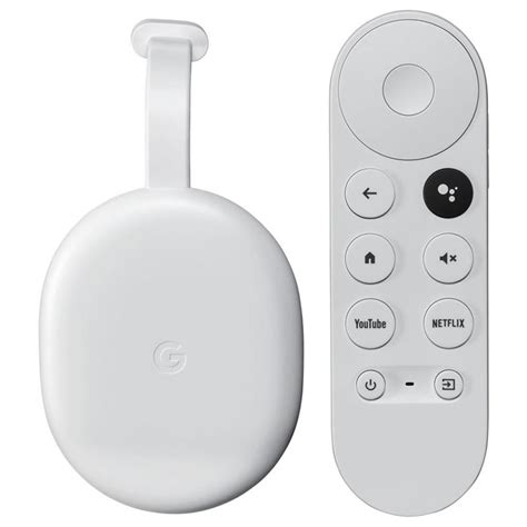 chromecast  google tv   voice remote white