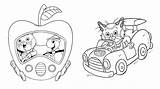 Coloring Richard Scarry Pages Cheshire Casper Cat Color sketch template