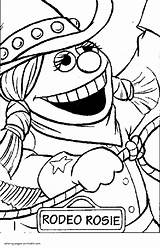 Sesame Street Coloring Pages Rosie Rodeo Printable Print Look Other sketch template