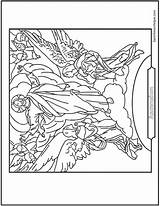 Coloring Pages Jesus Ascension Read Catholic sketch template