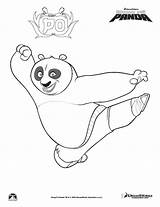 Panda Coloring Kung Fu Pages Kai Library Books sketch template