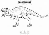Gorgosaurus Oviraptor sketch template