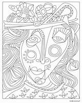 Coloring Pages Picasso Cubism Para Sheets Pablo Color Masterpiece Arte Colorir Painting Boyama Colouring Masterpieces Desenhos Books Printable Hundertwasser Gogh sketch template