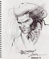 Wolverine Comic sketch template