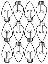 Lights Bulb Bombillas Luces Navideñas Gumdrop Flashlight Isometric Getcolorings Coloringareas sketch template