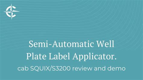 semi automatic  plate label applicator demo youtube