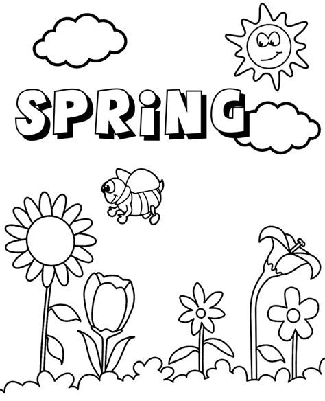printable coloring page spring topcoloringpagesnet