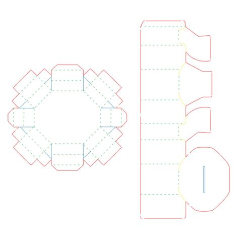 hexagon shaped box  lid template joy  crafting