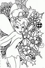 Coloring Pages Emo Disney Popular Tinkerbell sketch template