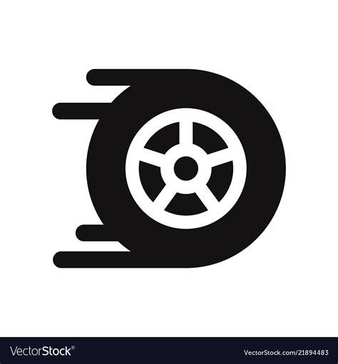 racing car wheel icon royalty  vector image