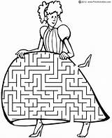 Cinderella Labirint Mazes Colorat Desene Slipper Planse Fairytale sketch template