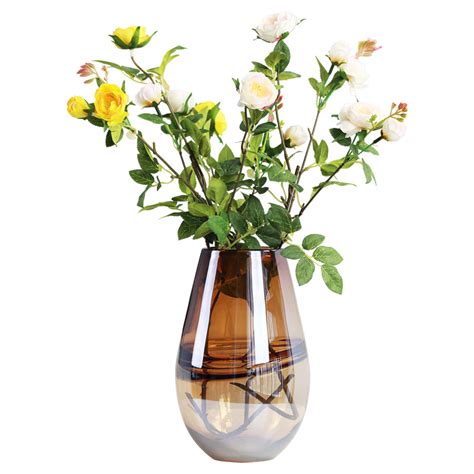 北欧轻奢水培玻璃花瓶创意家居饰品现代简约客厅餐桌水养花器摆设 美间设计