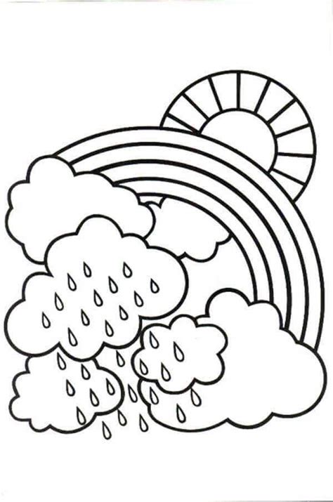 rainy day coloring pages collection  kids  coloring sheets